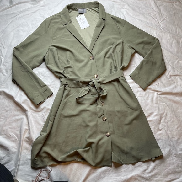 ASOS Button Down Tie Knot Dress - Picture 6 of 8